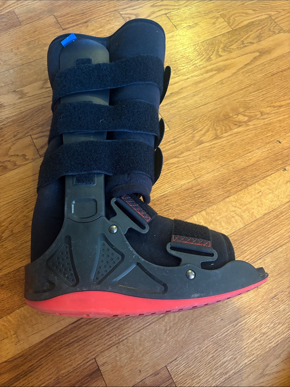 Men's Black and Red Walking Boot - L